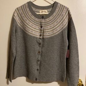NWT Lambs wool Cardigan Sweater